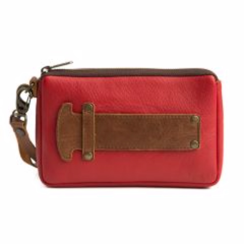 Love 41 Red Handle Clutch Purse NWT *rare*